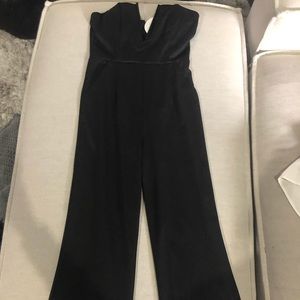 Black strapless jumpsuit, NWT